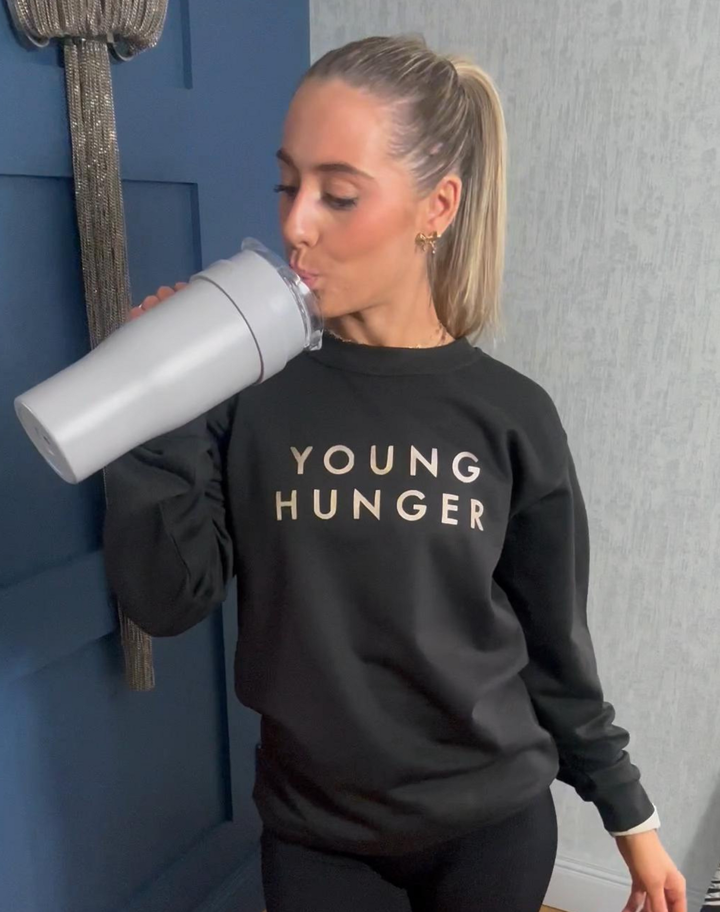 Young Hunger Sweatshirt (Black & Gold)